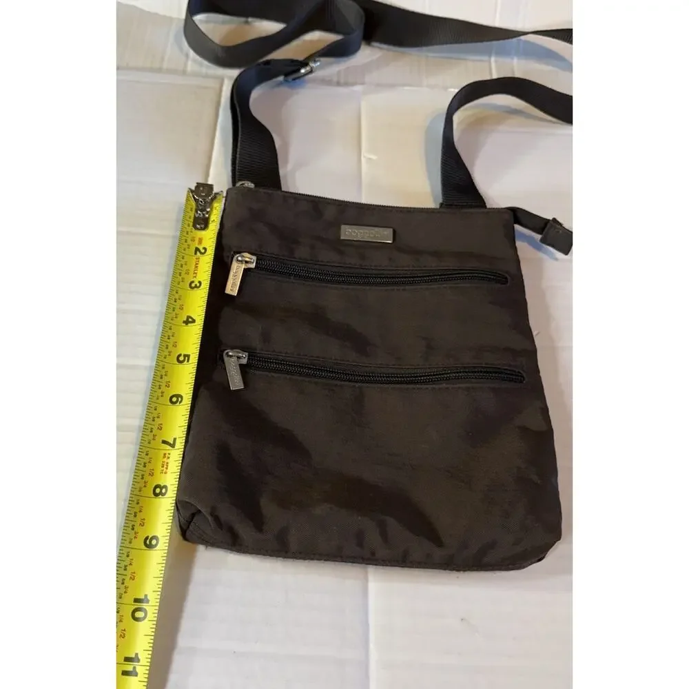 Baggallini Adjustable Crossbody Bag Brown Multiple Pockets